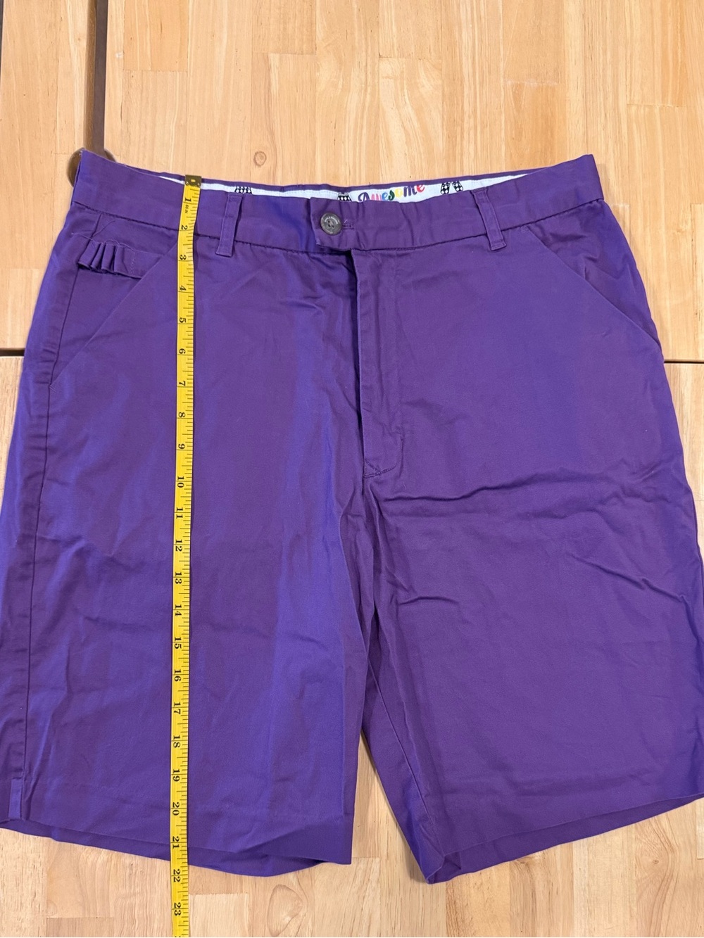 Royal & Awesome Purple Patch Golf Shorts Mens 36 34x30